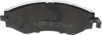 AISIN BPDO-1903 - Bremžu uzliku kompl., Disku bremzes www.autospares.lv