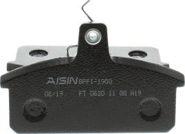 AISIN BPFI-1900 - Bremžu uzliku kompl., Disku bremzes www.autospares.lv