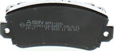 AISIN BPFI-1041 - Bremžu uzliku kompl., Disku bremzes www.autospares.lv