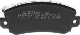 AISIN BPFI-1005 - Bremžu uzliku kompl., Disku bremzes www.autospares.lv