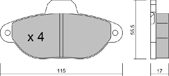 Aisin BPFI-1006 - Brake Pad Set, disc brake www.autospares.lv