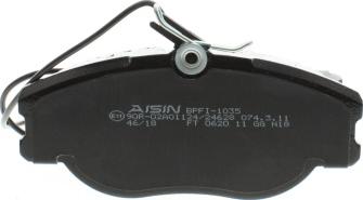 AISIN BPFI-1035 - Bremžu uzliku kompl., Disku bremzes autospares.lv