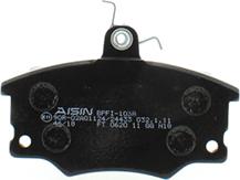 AISIN BPFI-1038 - Bremžu uzliku kompl., Disku bremzes www.autospares.lv