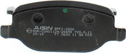 AISIN BPFI-2006 - Bremžu uzliku kompl., Disku bremzes www.autospares.lv