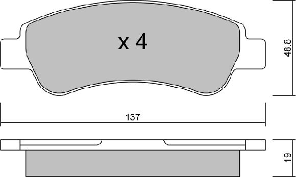 Aisin BPFI-2001 - Тормозные колодки, дисковые, комплект www.autospares.lv