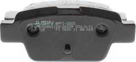 AISIN BPFI-2003 - Bremžu uzliku kompl., Disku bremzes autospares.lv