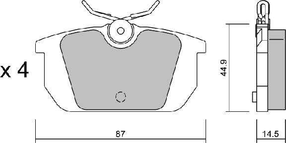 Aisin BPFI-2007 - Bremžu uzliku kompl., Disku bremzes www.autospares.lv