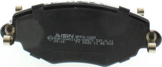 AISIN BPFO-1005 - Bremžu uzliku kompl., Disku bremzes www.autospares.lv