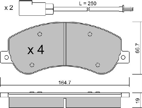 Aisin BPFO-1014 - Bremžu uzliku kompl., Disku bremzes www.autospares.lv