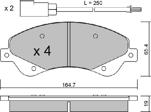 Aisin BPFO-1013 - Bremžu uzliku kompl., Disku bremzes www.autospares.lv