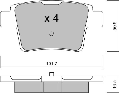 Aisin BPFO-2006 - Brake Pad Set, disc brake www.autospares.lv