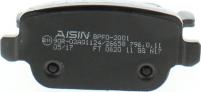 AISIN BPFO-2001 - Bremžu uzliku kompl., Disku bremzes autospares.lv