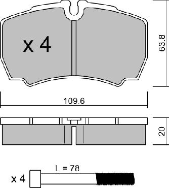 Aisin BPFO-2011 - Bremžu uzliku kompl., Disku bremzes www.autospares.lv