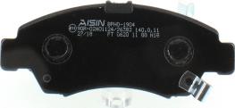 AISIN BPHO-1904 - Bremžu uzliku kompl., Disku bremzes www.autospares.lv