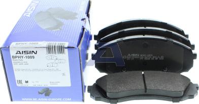 AISIN BPHY-1009 - Bremžu uzliku kompl., Disku bremzes www.autospares.lv