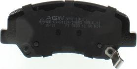 AISIN BPHY-1011 - Тормозные колодки, дисковые, комплект www.autospares.lv