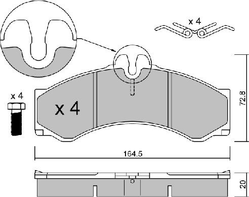 Aisin BPMB-1015 - Bremžu uzliku kompl., Disku bremzes www.autospares.lv