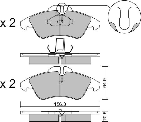 Aisin BPMB-1013 - Bremžu uzliku kompl., Disku bremzes autospares.lv