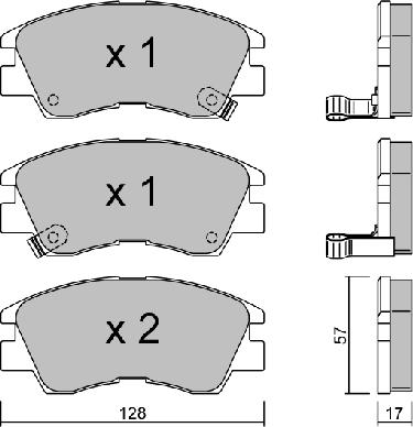 Aisin BPMI-1906 - Brake Pad Set, disc brake www.autospares.lv