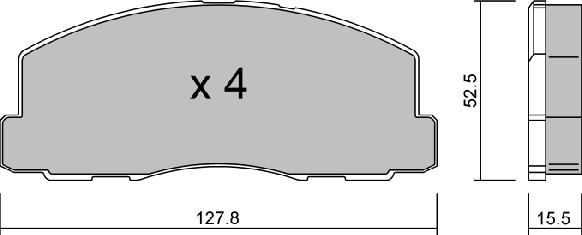 Aisin BPMI-1903 - Bremžu uzliku kompl., Disku bremzes www.autospares.lv