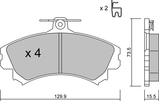 Aisin BPMI-1004 - Brake Pad Set, disc brake www.autospares.lv