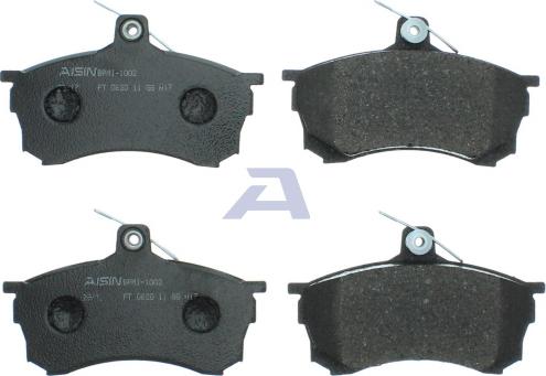 AISIN BPMI-1002 - Bremžu uzliku kompl., Disku bremzes www.autospares.lv