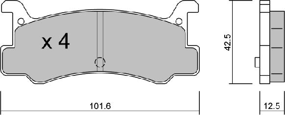 Aisin BPMZ-2002 - Bremžu uzliku kompl., Disku bremzes autospares.lv