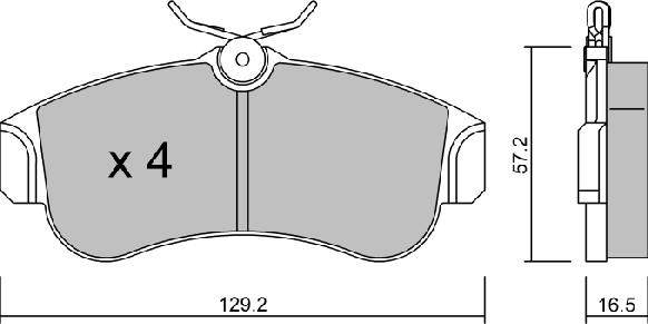 Aisin BPNI-1901 - Bremžu uzliku kompl., Disku bremzes www.autospares.lv