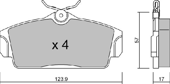 Aisin BPNI-1913 - Bremžu uzliku kompl., Disku bremzes autospares.lv