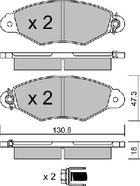 Aisin BPNI-1003 - Bremžu uzliku kompl., Disku bremzes www.autospares.lv