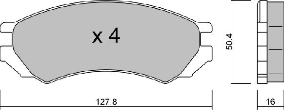 AISIN BPNI-1010 - Bremžu uzliku kompl., Disku bremzes www.autospares.lv