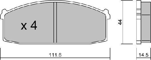 Aisin BPNI-1017 - Bremžu uzliku kompl., Disku bremzes autospares.lv