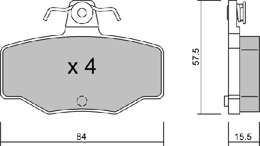 Aisin BPNI-2901 - Bremžu uzliku kompl., Disku bremzes www.autospares.lv