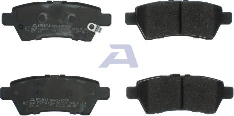 Aisin BPNI-2008 - Bremžu uzliku kompl., Disku bremzes www.autospares.lv