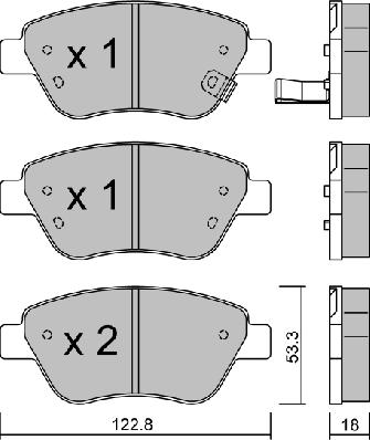 Aisin BPOP-1001 - Brake Pad Set, disc brake www.autospares.lv