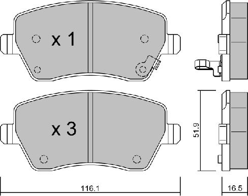 Stark SKBP-0010234 - Bremžu uzliku kompl., Disku bremzes autospares.lv