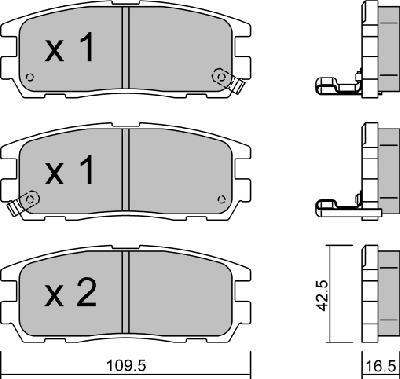 Aisin BPOP-2900 - Тормозные колодки, дисковые, комплект www.autospares.lv