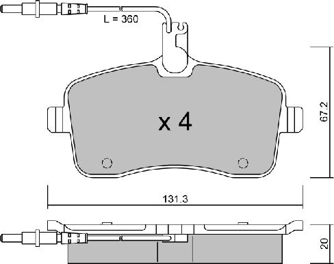 Aisin BPPE-1009 - Bremžu uzliku kompl., Disku bremzes autospares.lv