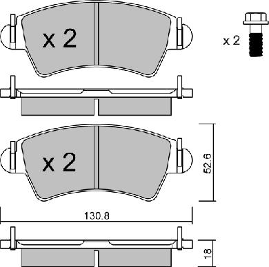 Aisin BPPE-1019 - Bremžu uzliku kompl., Disku bremzes www.autospares.lv