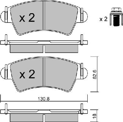 Aisin BPPE-1015 - Bremžu uzliku kompl., Disku bremzes www.autospares.lv