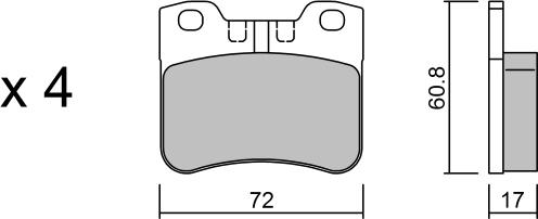 Aisin BPPE-1016 - Bremžu uzliku kompl., Disku bremzes www.autospares.lv