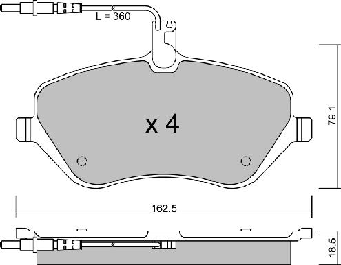 Aisin BPPE-1011 - Bremžu uzliku kompl., Disku bremzes autospares.lv