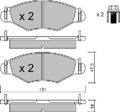 Aisin BPPE-1012 - Bremžu uzliku kompl., Disku bremzes autospares.lv