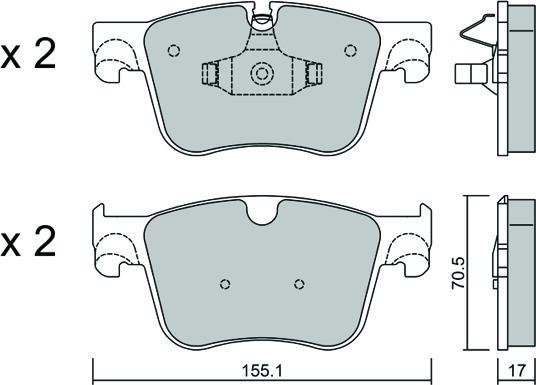 Aisin BPPE-1024 - Bremžu uzliku kompl., Disku bremzes autospares.lv