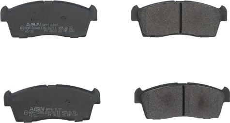 Aisin BPPE-1027 - Brake Pad Set, disc brake www.autospares.lv