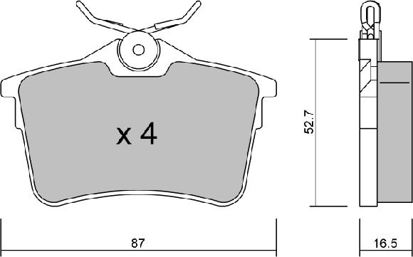 AISIN BPPE-2009 - Bremžu uzliku kompl., Disku bremzes www.autospares.lv