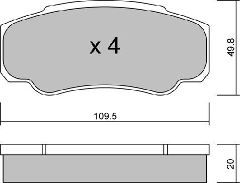 Aisin BPPE-2004 - Тормозные колодки, дисковые, комплект www.autospares.lv