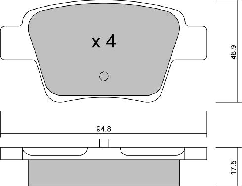 Aisin BPPE-2005 - Bremžu uzliku kompl., Disku bremzes autospares.lv