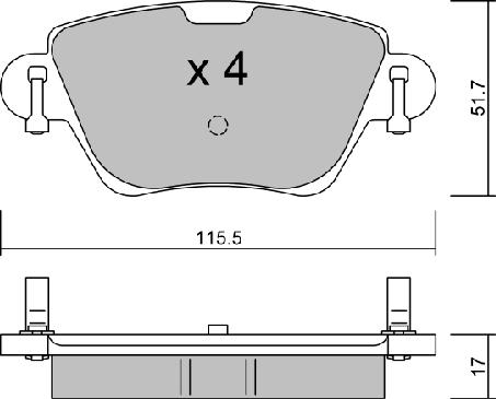 Aisin BPPE-2007 - Brake Pad Set, disc brake www.autospares.lv