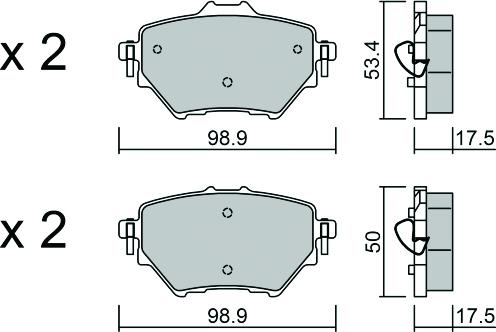 Aisin BPPE-2013 - Bremžu uzliku kompl., Disku bremzes www.autospares.lv